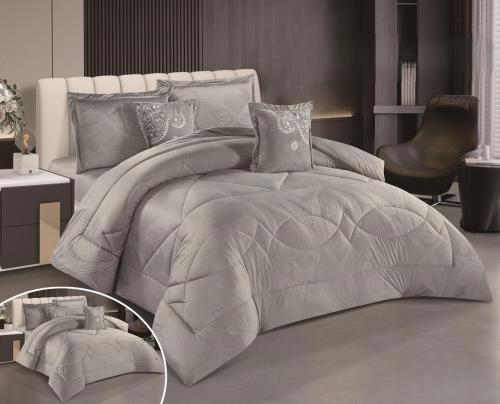 طقم لحاف مفرش نفرين شتوي من المخمل الناعم والفرو ا...