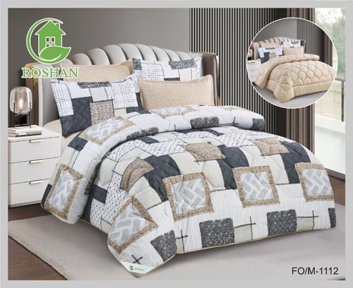 مفرش نفرين مشجر ذو طابع وجهين