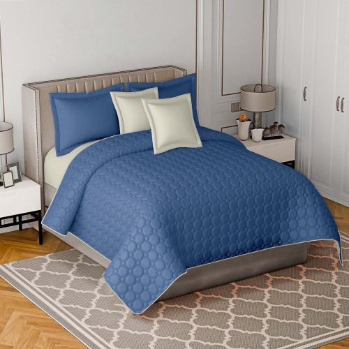 مفرش ميني نفرين مضغوط بتصميم سادة صيفي