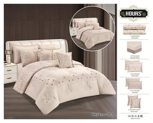 مفرش نفر ونص ملكي ذو طابع وجهين وازهار الطبيعه