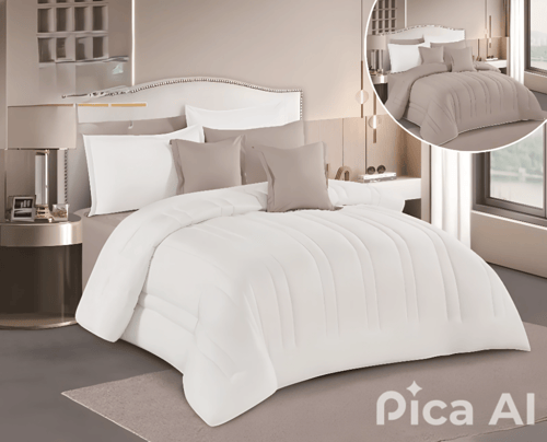 AL-HOTLE مفرش سرير نفرين فندي ذو طابع وجهين ليمنحك...