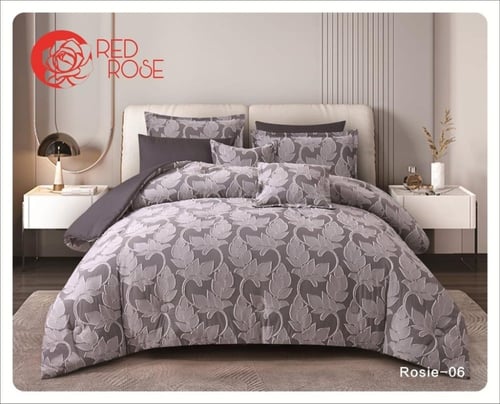 مفرش ريد روز نفر ونص ملكي ذو طابع ورق