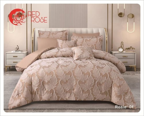 مفرش ريد روز نفر ونص ملكي ذو طابع ورق