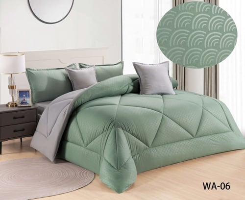 مفرش نفرين سادة بنمط رسم مدمج فخم من المايكوفايبر