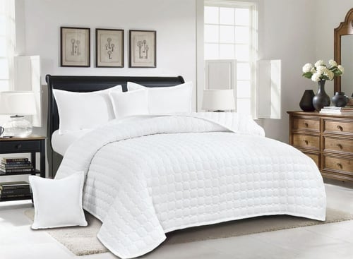 مفرش نفرين صيفي مضغوط سادة يتكون من 6 قطع