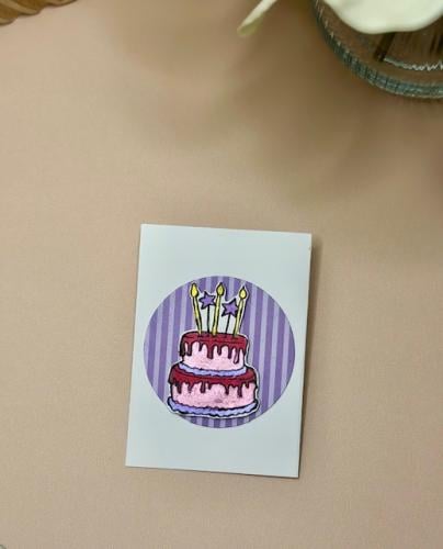 Card with drawing cake 🎂