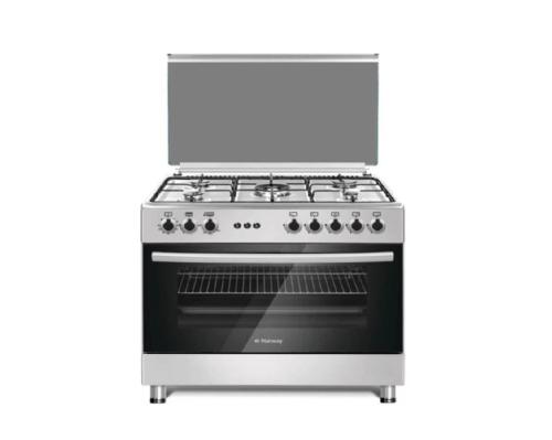 فرن غاز ستار واي 90*60 سم 5 عين ستيل ثقيل