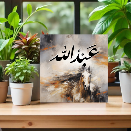 لوحة باسم عبد الله