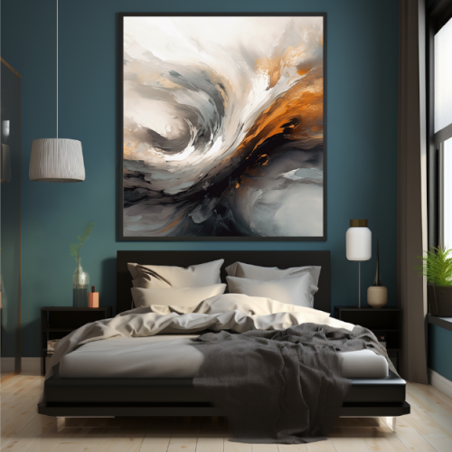 لوحة ألوان تجريدية