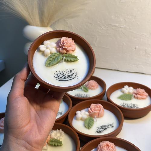 1شمعة العيد فخار