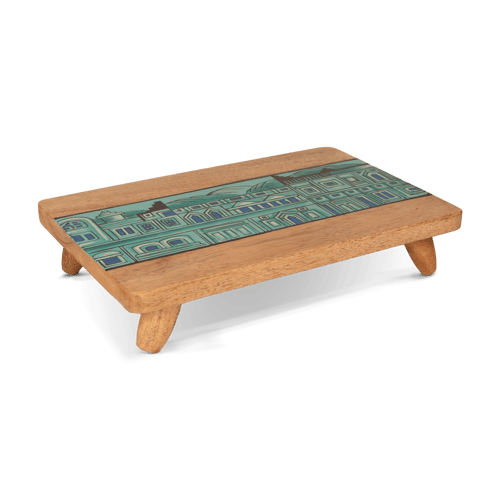 طقم مباخر خشبي لون ارزرق