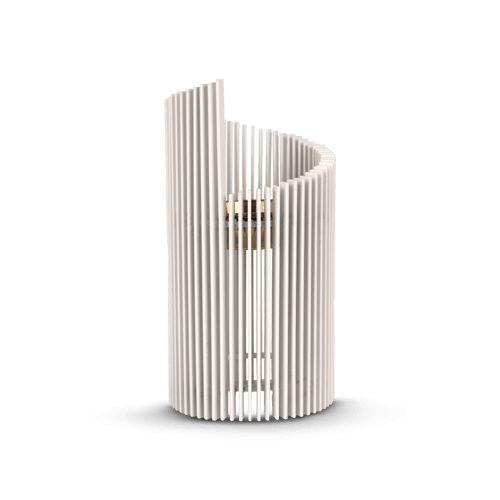 مبخرة "نرجس" – معدنية بيضاء أنيقة