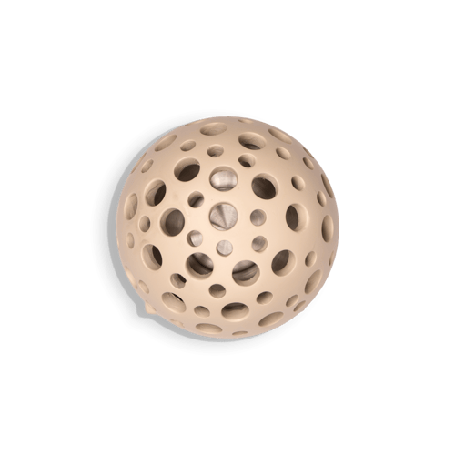 مبخرة فَلَك - فخار كروية بقاعدة (أبيض مطفي)