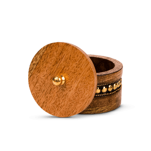 طقم مبخرة بزينة ذهبية