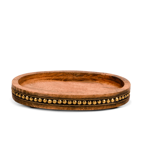 طقم مبخرة بزينة ذهبية