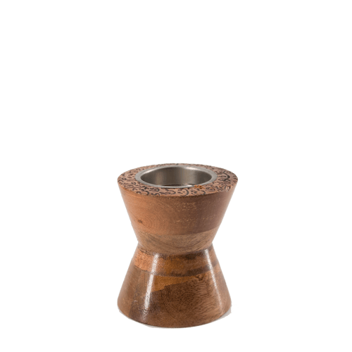 طقم مبخرة خشبي مسطّح | نقوش عربية