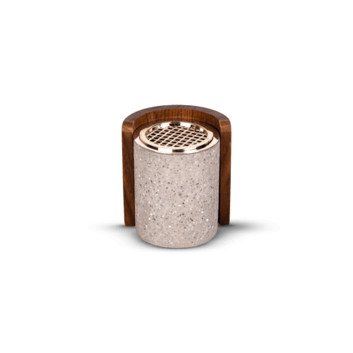 مبخرة "نُور" – طقم تيرازو رصاصي دائري