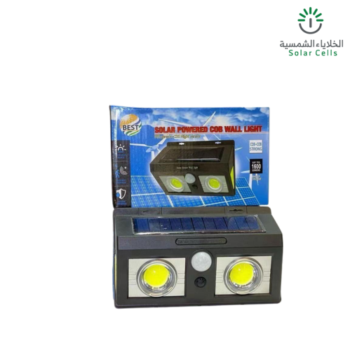 مصباح جداري يعمل بالطاقة الشمسية COB