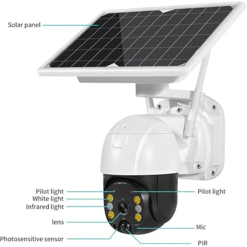كاميرا مراقبة بالطاقة الشمسية 4g