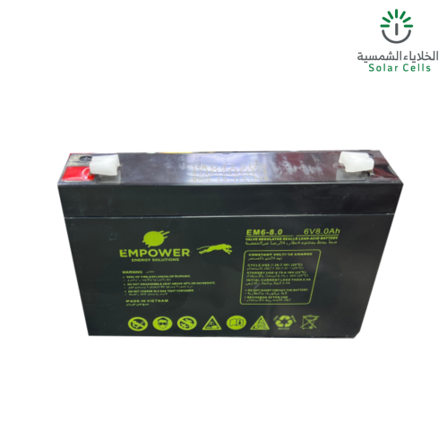 بطارية ام باور 6V-8Ah جل