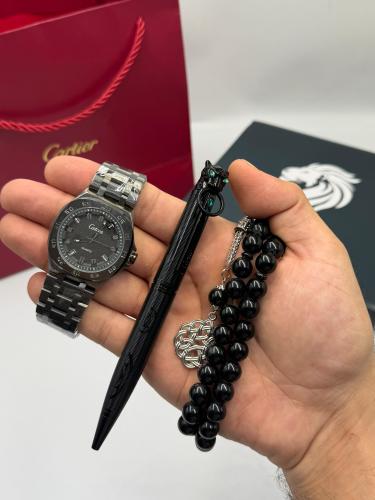 طقم ساعة قلم وسبحة
