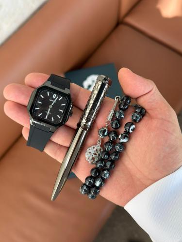 طقم ساعة رابل وقلم وسبحة