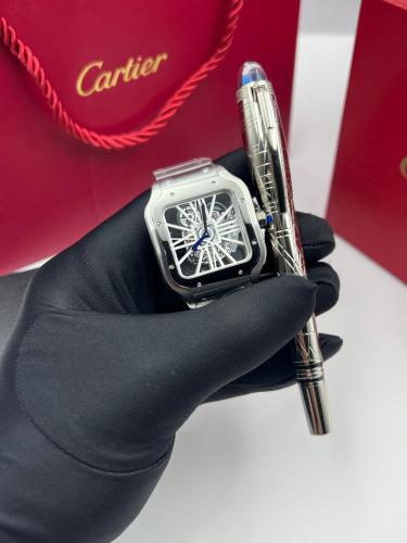 طقم ساعة وقلم من كارتير ومونت بلانك