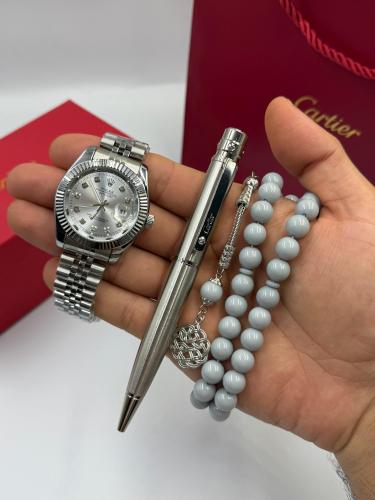 طقم ساعة وقلم وسبحة