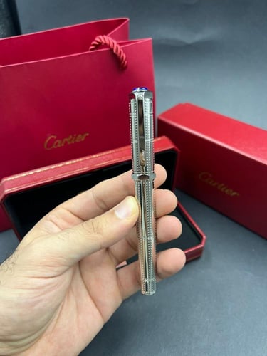 قلم كارتير دومو - فضي منقط