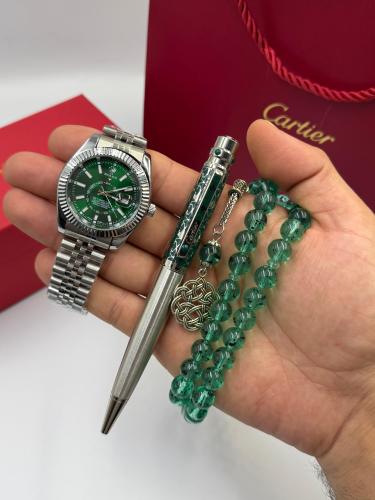 طقم ساعة وقلم وسبحة