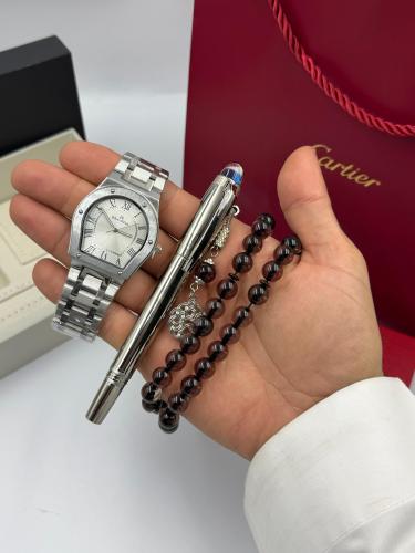 طقم ساعة سبحة وقلم