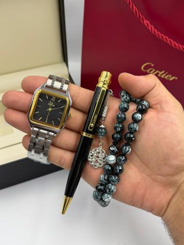 طقم ساعة سبحة وقلم