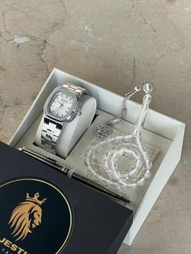 طقم ساعة سبحة وقلم