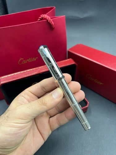 قلم كارتير دومو - فضي منقط
