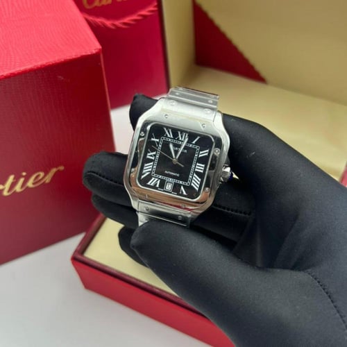 ساعة كارتير سانتوس اسود