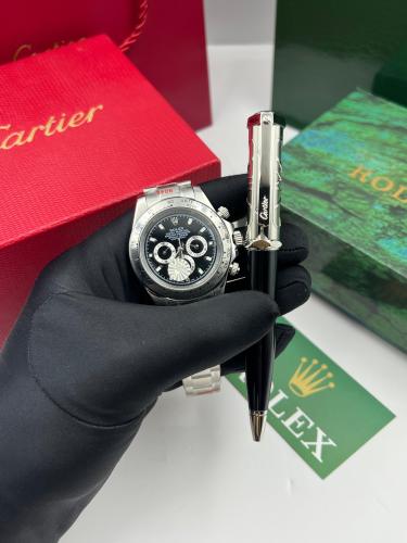 طقم ساعة رولكس وقلم كارتير
