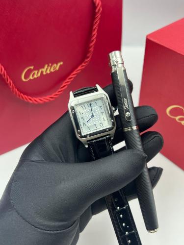 طقم ساعة وقلم من كارتير