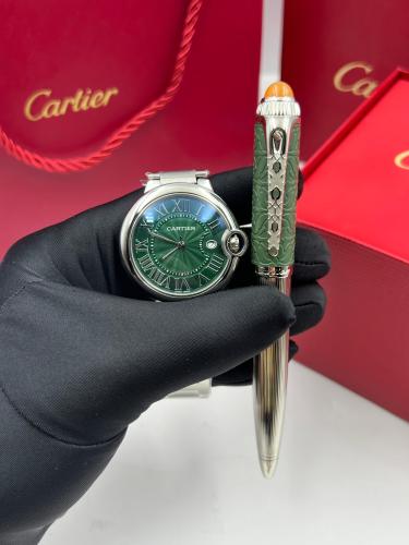 طقم ساعة وقلم من كارتير