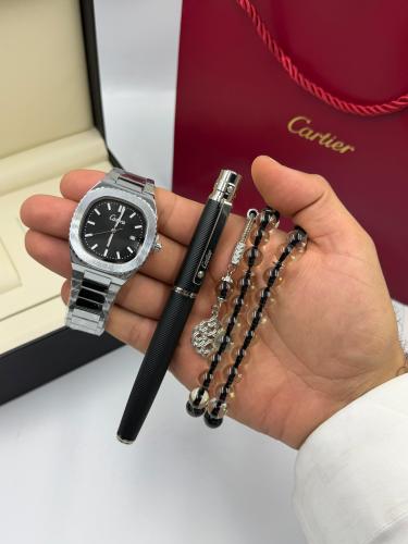 طقم ساعة سبحة وقلم