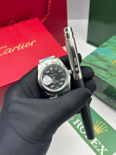 طقم ساعة رولكس وقلم كارتير