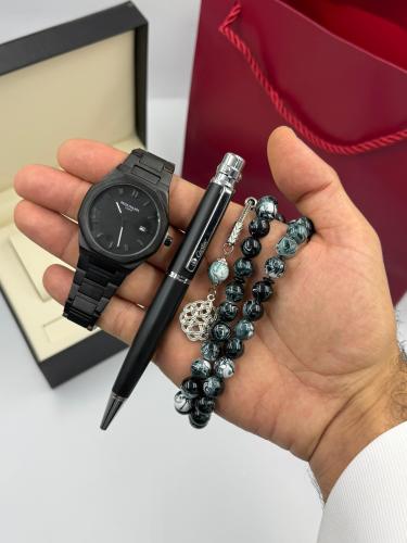 طقم ساعة باتيك فيليب سبحة وقلم