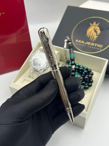 طقم ساعة سبحة وقلم