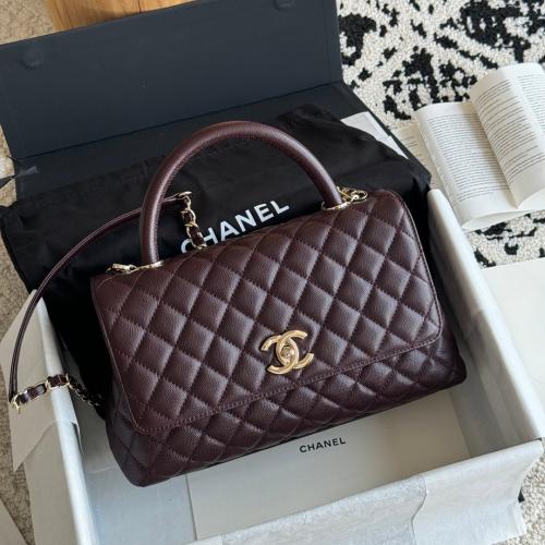 ماستر - شانيل كوكو Chanel Coco Handle - u - عنابي