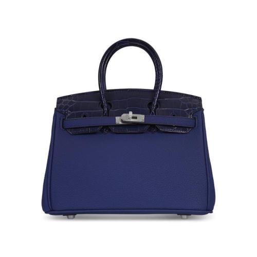 ميني بيركن ازرق قفل فضي