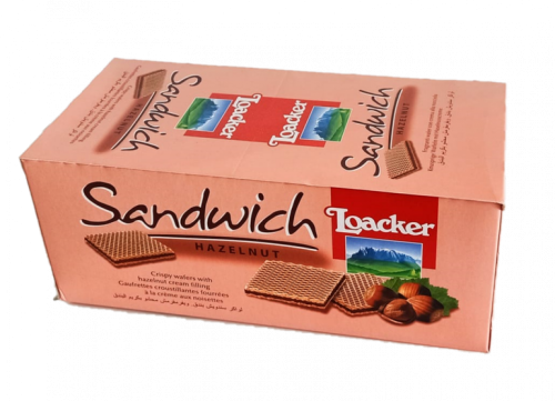 لوكر ويفر ساندويش محشو بكريمة البندق 25 غم × 25 -...