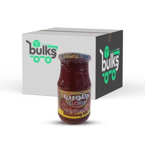 جلوريا مربى الفراولة 450 غم ( كرتون 12 حبة )