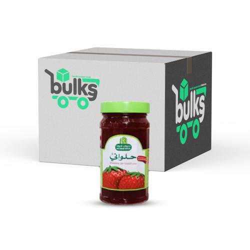 حلواني مربى الفراولة 400 غم - نص كرتون 6 حبه