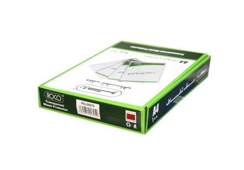 روكو ملف شفاف مقاس 21.9 سم × 31.1 سم × 100 حبة - ع...