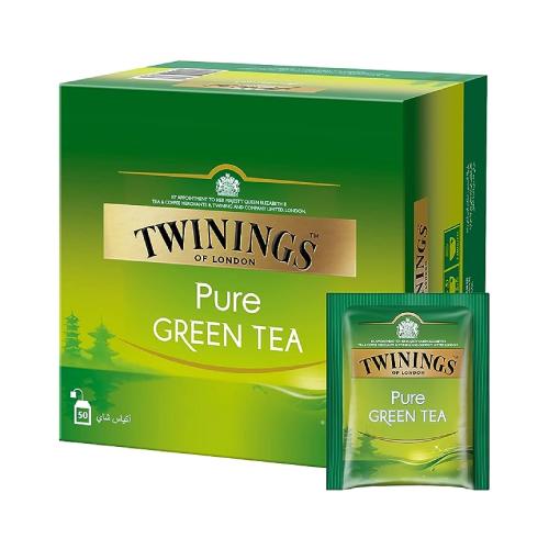 توينجز شاي اخضر نقي، 50 كيس مغلف