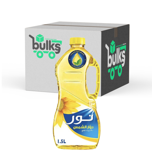 نور زيت دوار الشمس 1.5 لتر - نص كرتون 3 حبة